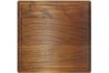 Square maple cutting board with rounded corners & juice groove