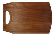 Large wood cutting board with handle and juice groove