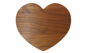 Novelty heart shaped cutting board