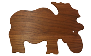 Moose shaped wood cutting board