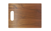 Walnut cutting board with small handle